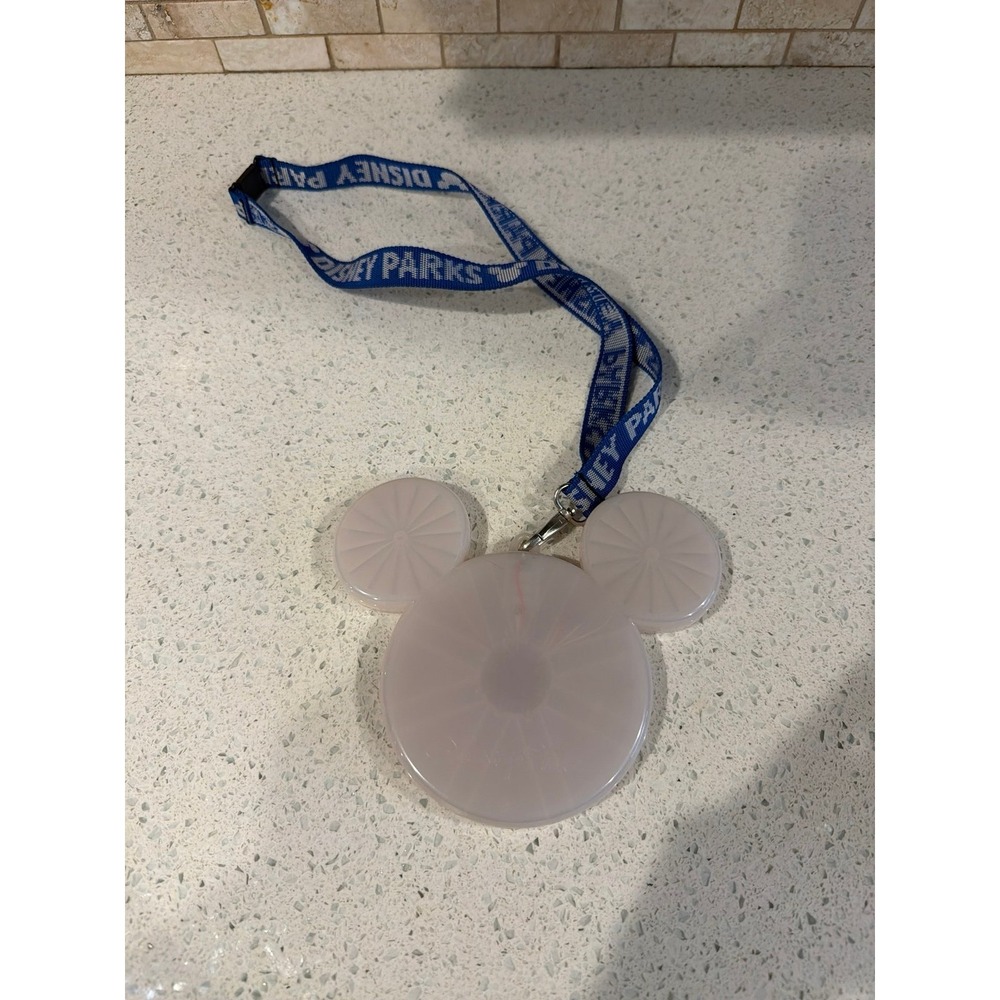 Disney Parks Mickey Light Up Necklace Flashing Lanyard Glow